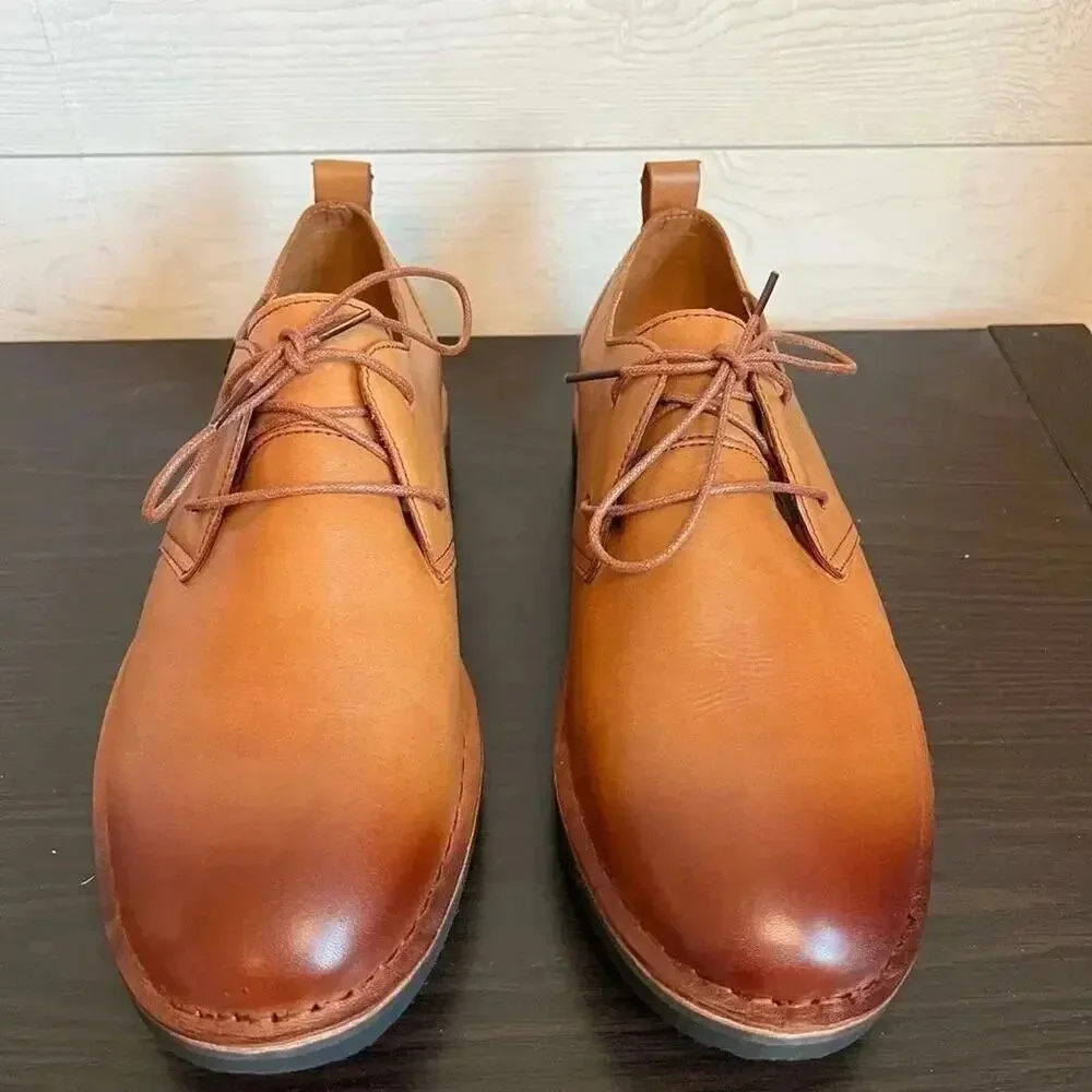 Propet tan Finn plain toe Oxford shoes men's Size 10.5 XX (5E)